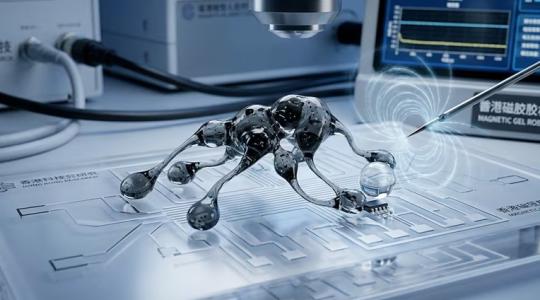 Robot de gel magnético
