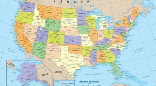 Mapa de Estados Unidos
