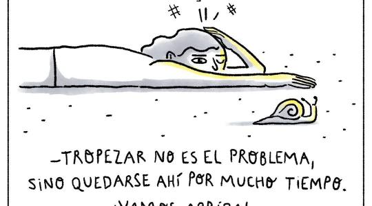 Stumbling and getting up