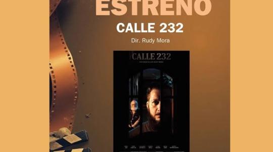 Poster que anuncia estreno del filme cubano "Calle 232"