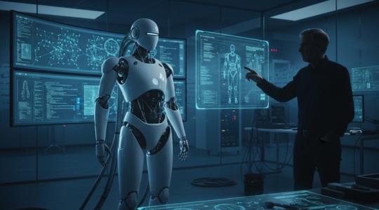 Imagen ilustrativa de robot humanoide.