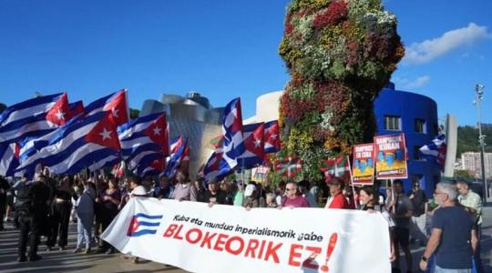Acto de solidaridad con Cuba en Europa
