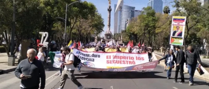 March in Mexico.