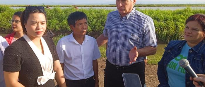 Diaz-Canel visita Empresa Arrocera