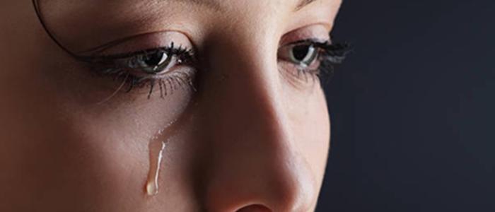 mujer llorando